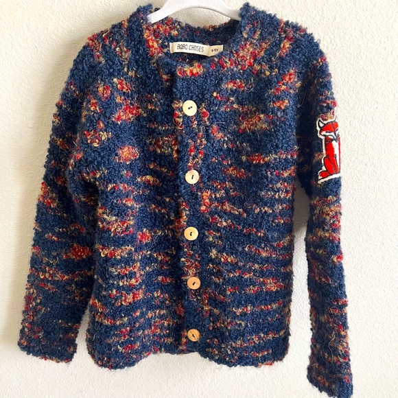 Bobo Choses Unisex Fox Cardigan size 4-5Y - Picture 2 of 9